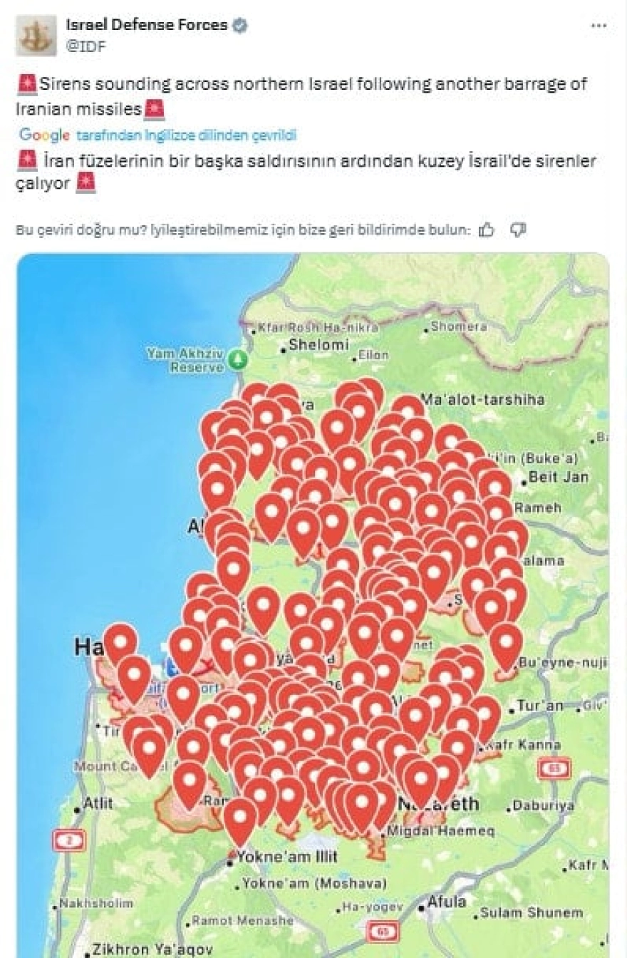 İran İsrail'e füze saldırısı başlattı ve misillemeler devam ediyor