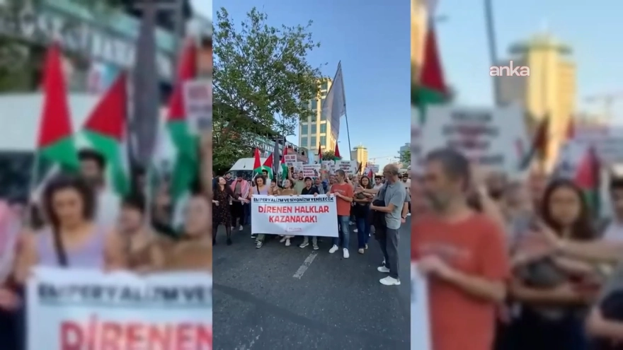 İsrail'in İran'a Yönelik Saldırıları İstanbul'da Protesto Edildi