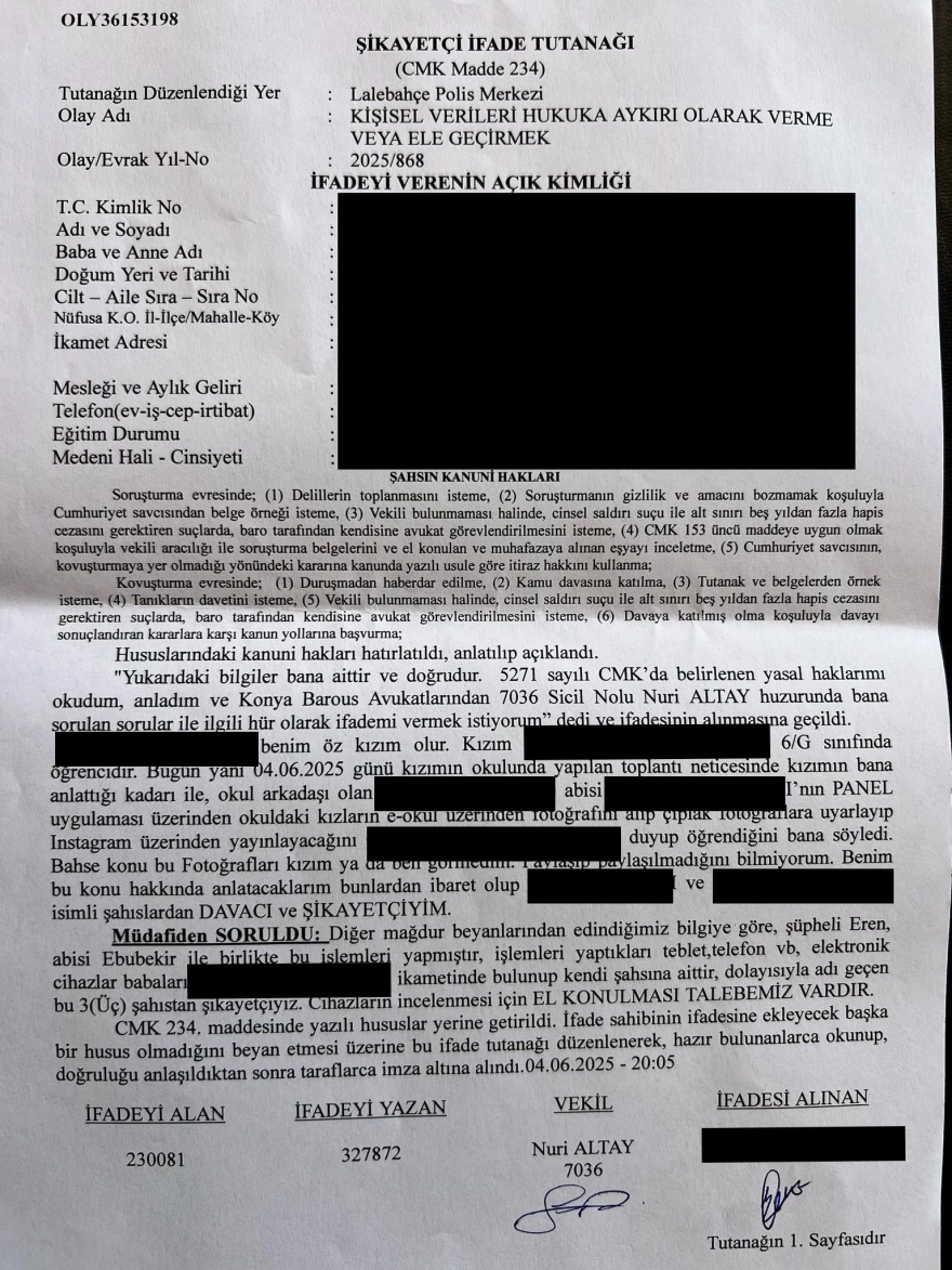 Ortaokullu iki çocuğun porno tuzağı: 11 kız çocuğunun ailesi şikayetçi oldu