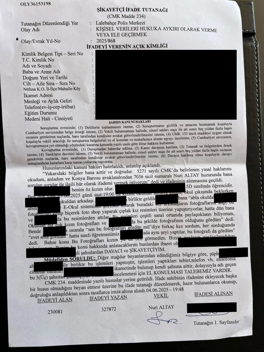 Ortaokullu iki çocuğun porno tuzağı: 11 kız çocuğunun ailesi şikayetçi oldu