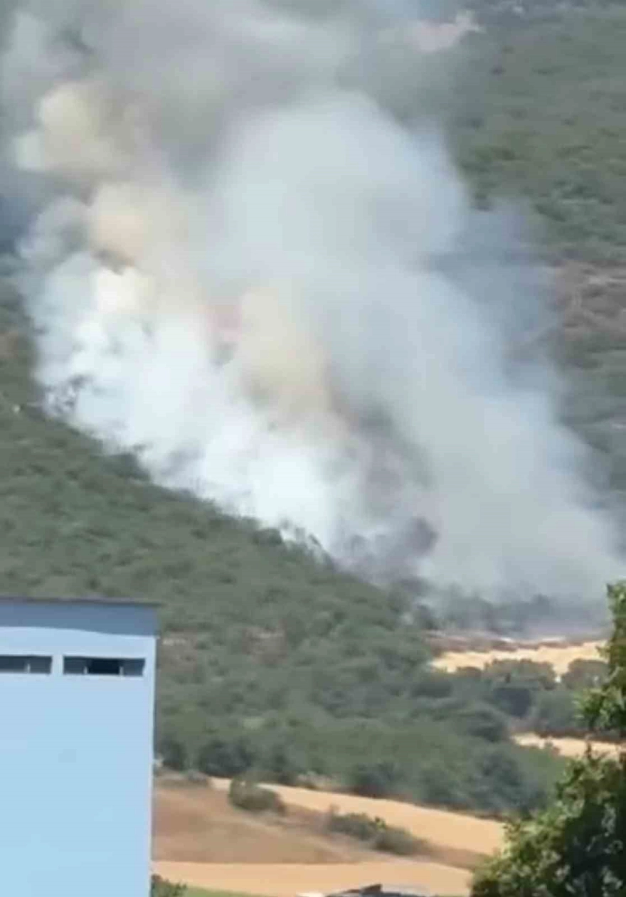 Yenişehir'deki Orman Yangınına Karadan ve Havadan Müdahale Ediliyor