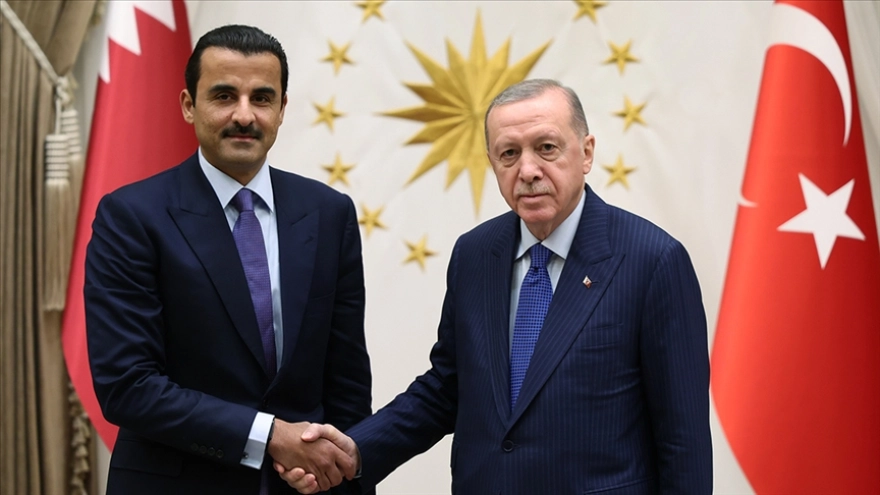 Cumhurbaşkanı Erdoğan ve Katar Emiri Al Sani Telefonda Görüştü