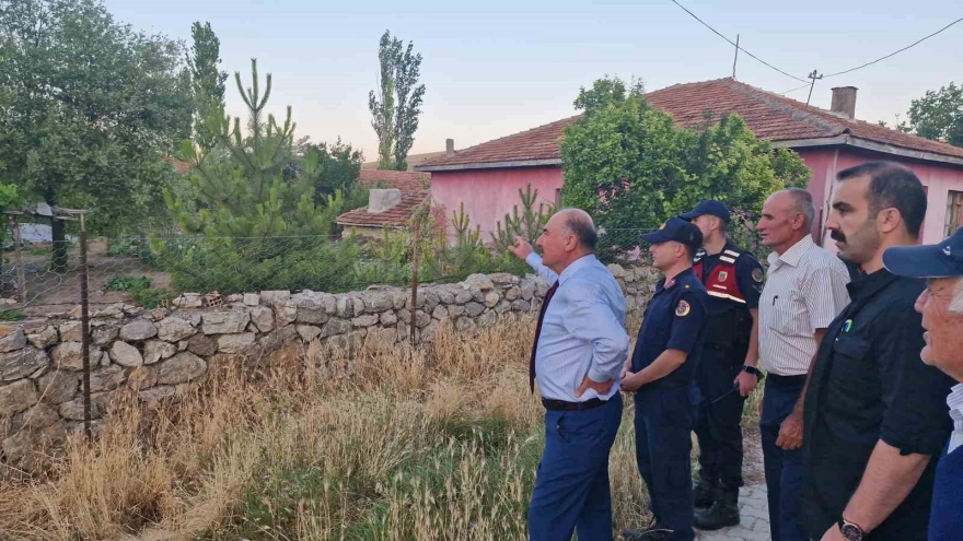 Çorum Valisi Çalgan, yangın alanında incelemeler gerçekleştirdi