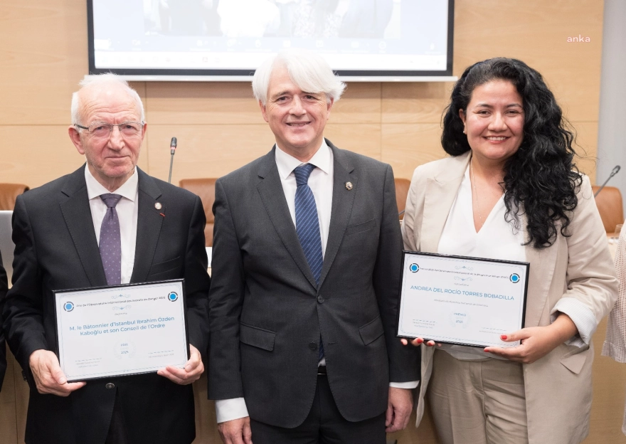 İstanbul Barosu’na Uluslararası İnsan Hakları Ödülü Verildi