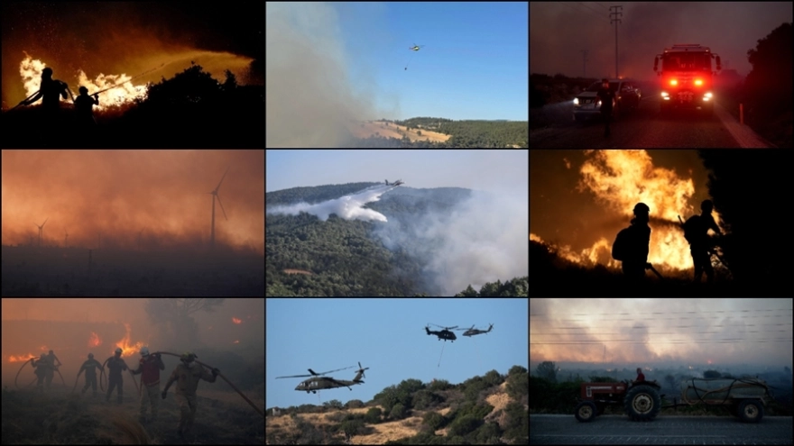 İzmir, Kütahya ve Bursa'daki orman yangınlarına müdahale devam ediyor
