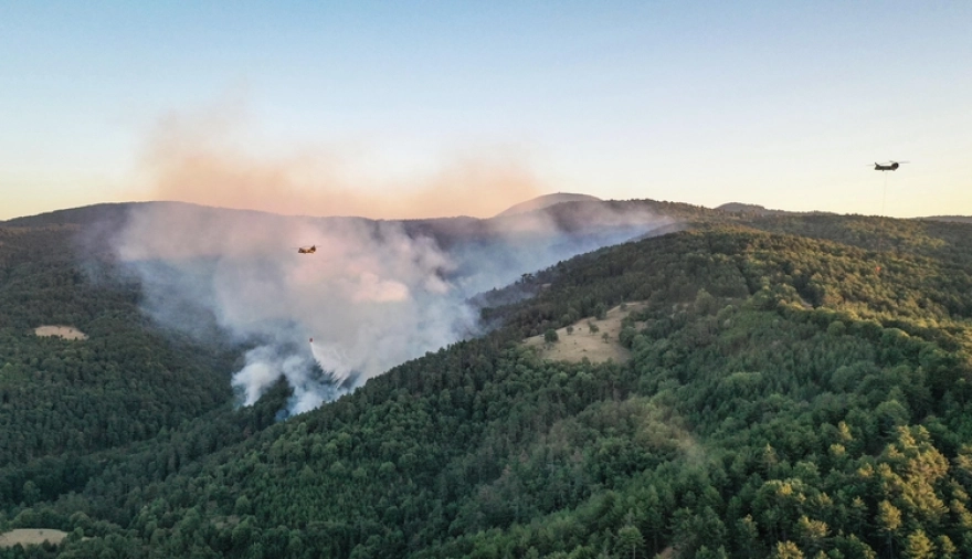 İzmir, Kütahya ve Bursa'daki orman yangınlarına müdahale devam ediyor