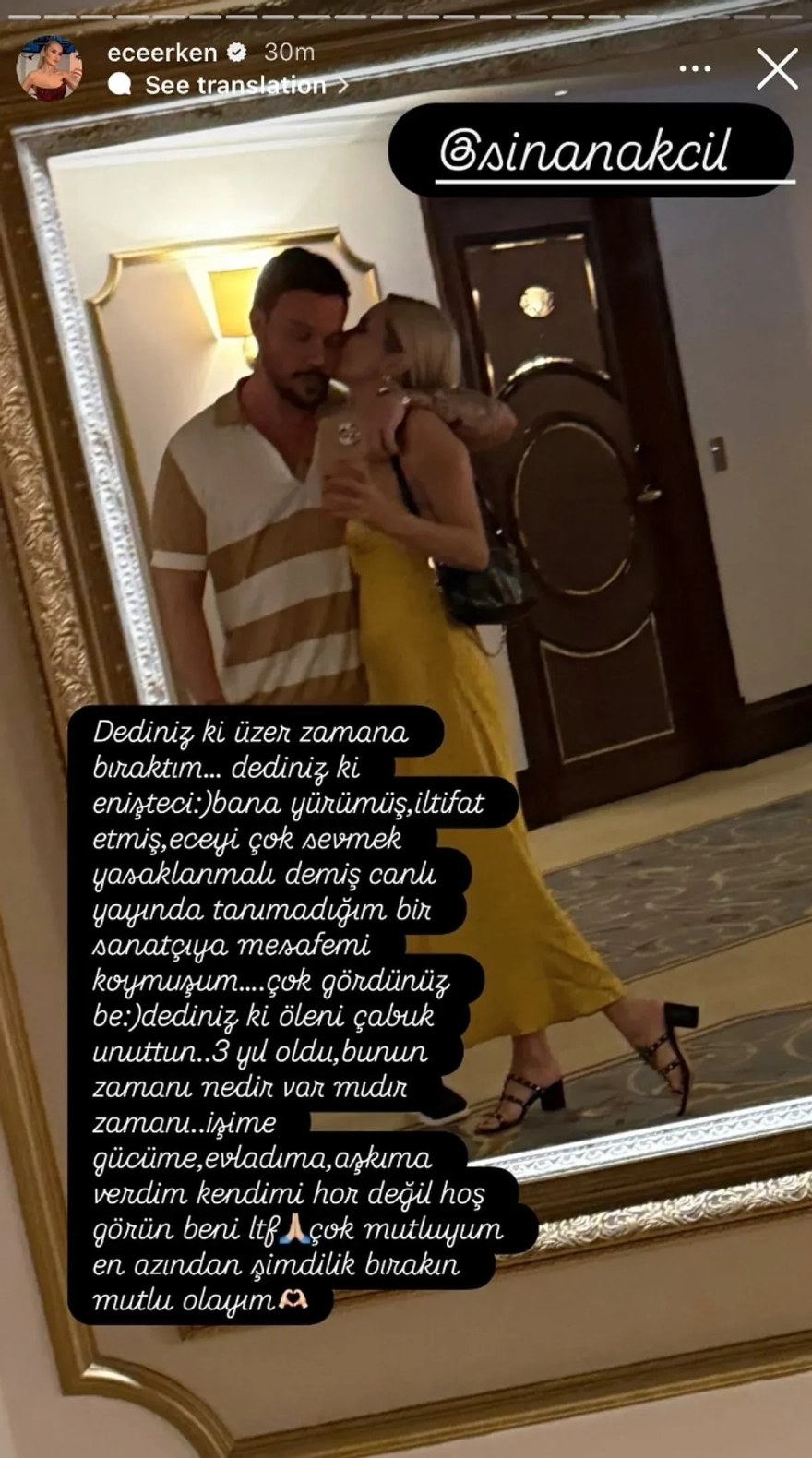 Sinan Akçıl Ayrılık Sonrası Önce Paylaştı Sonra Sildi, Ateş Püskürdü