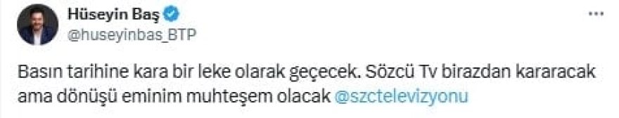 SÖZCÜ TV'ye karartma cezası: Siyasi isimlerden ardı ardına tepkiler geldi