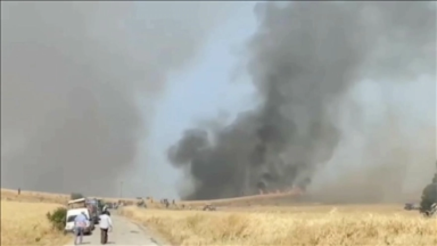 Çorum'da Tarla Yangını Kontrol Altına Alındı