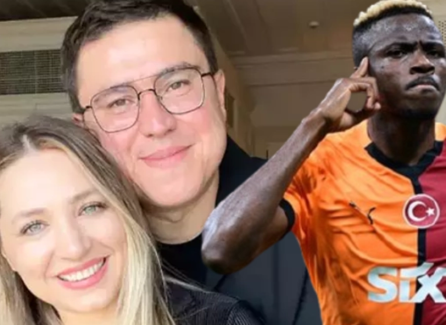 Tanınmış çiftin romantik anına 'Osimhen' detayı damga vurdu