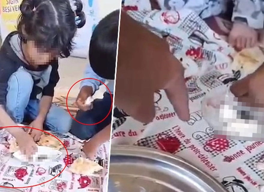 Üvey kardeşlerine dışkı yedirdiği olayı infial yarattı