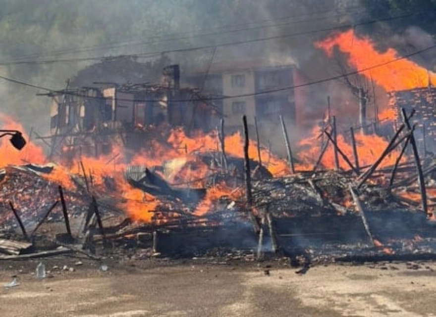 Bartın'da yangın felaketi: Evler küle döndü
