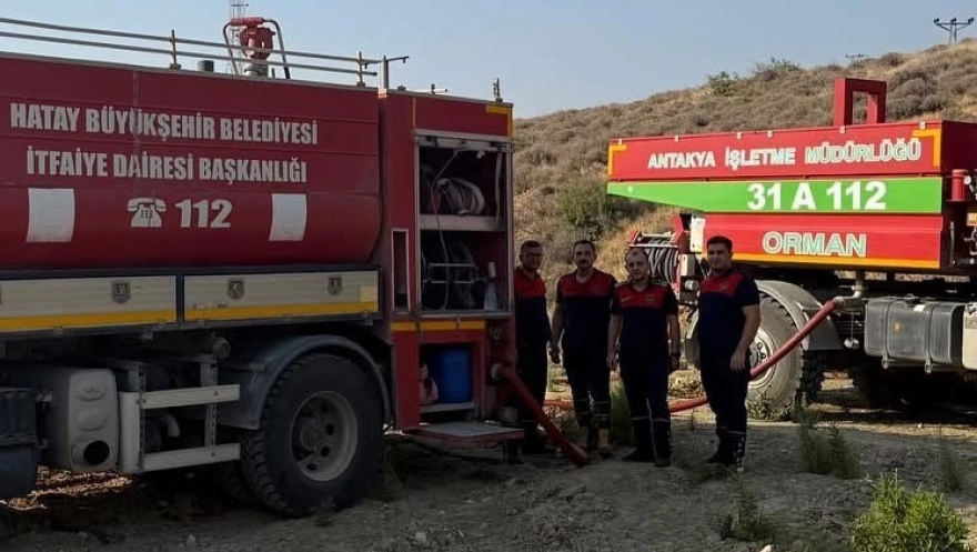 Belen'de Ormanlık Alanda Yangın Çıktı