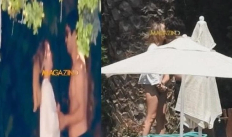 Dudak dudağa görüntülenen çift ayrıldı