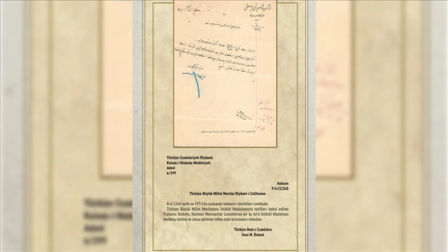 Trabzon İstiklal Madalyası'na 101 Yıl Sonra Kavuşacak