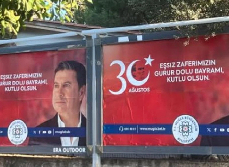 Muğla'da Zafer Bayramı Afişi Tartışması
