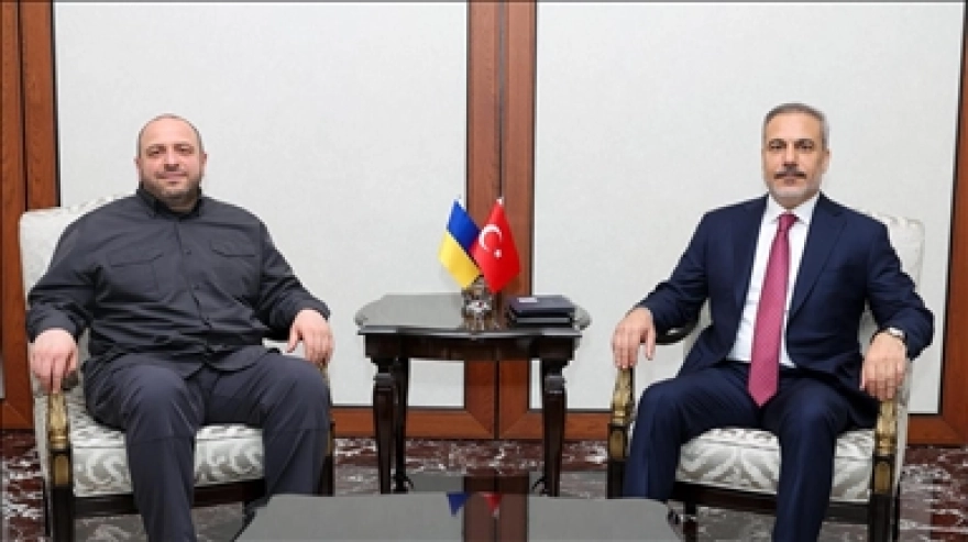 Bakan Fidan, Ukrayna Ulusal Güvenlik ve Savunma Konseyi Sekreteri Umerov'la Ankara'da bir araya geldi