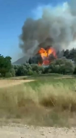 Bursa Orhaneli'deki Orman Yangını Kontrol Altında