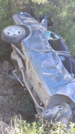 Kontrolden çıkan otomobil uçuruma yuvarlandı: 1 ölü, 2 yaralı