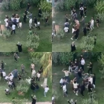 Mersin'de sopalı ve sandalyeli kavga kameraya yansıdı