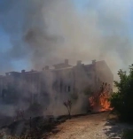 Ağaçlar tamamen yandı