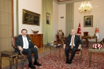 Türkiye Büyük Millet Meclisi Başkanı Kurtulmuş, TOBB Başkanı Hisarcıklıoğlu'nu ağırladı