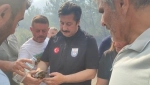 Yangından Etkilenen Kaplumbağaya Yardım Eden Yenişehir Belediye Başkanı Özel